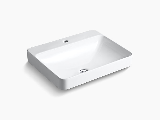 K 2660 1 Vox Rectangle Vessel Sink With Single Faucet Hole Kohler
